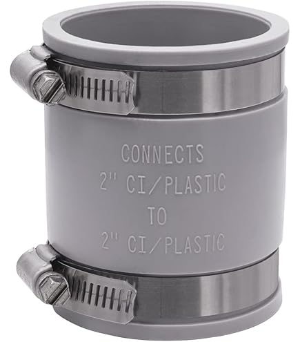 Amazon.com: Fernco 1056-22 2-in. Flexible PVC Pipe Coupling